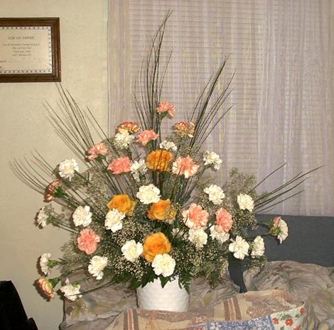 Flowers from brother's company